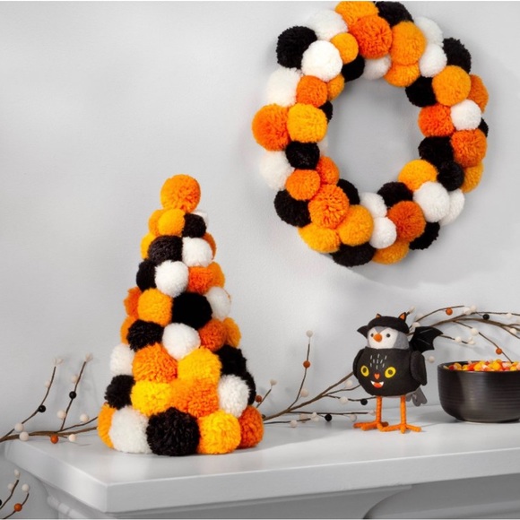 NWT Halloween Christmas pom tree table mantle table decor hyde and eek boutique - Picture 3 of 4